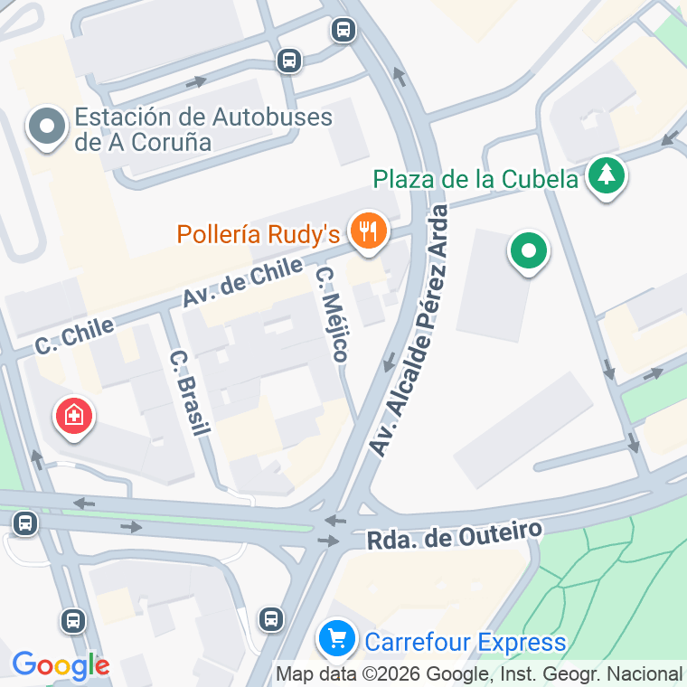 Código postal de Mejico en A Coruña