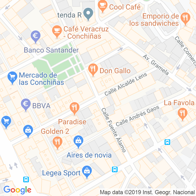 Código Postal calle Fuente Alamo en A Coruña