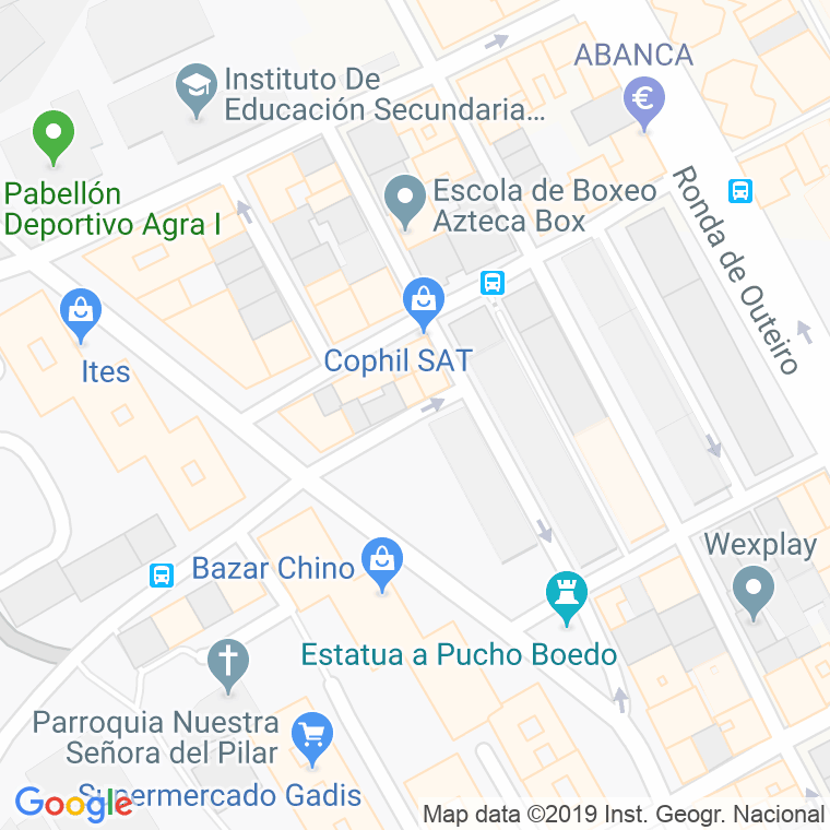 Código Postal calle Jubia, De, monasterio en A Coruña