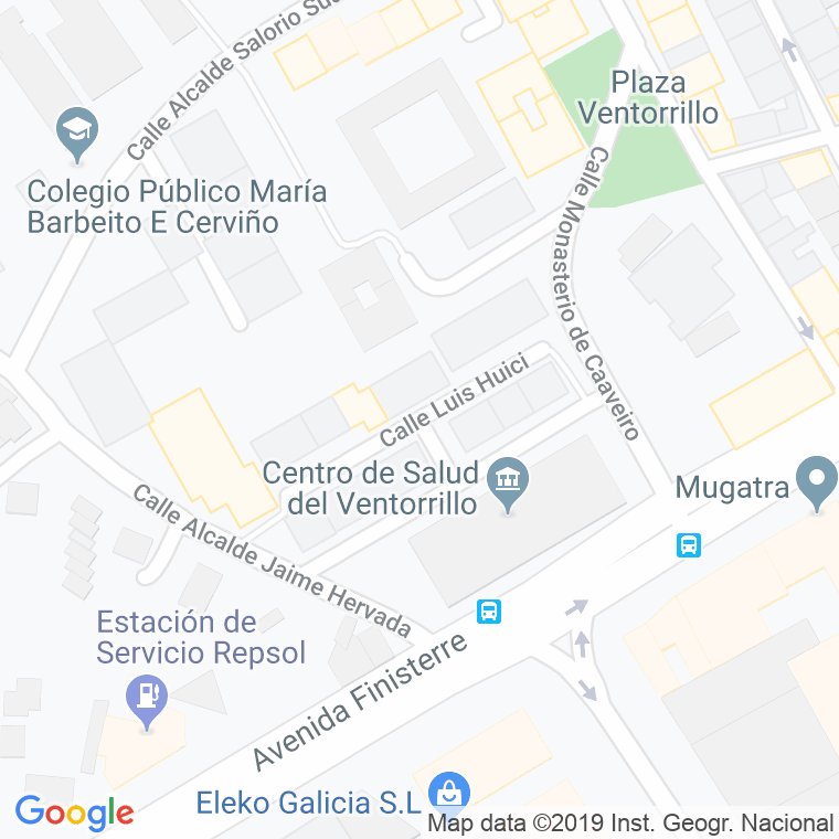 Código Postal calle Luis Huici en A Coruña