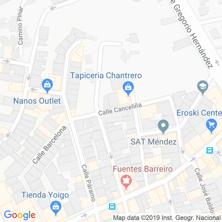 Código Postal calle Canceliña en A Coruña