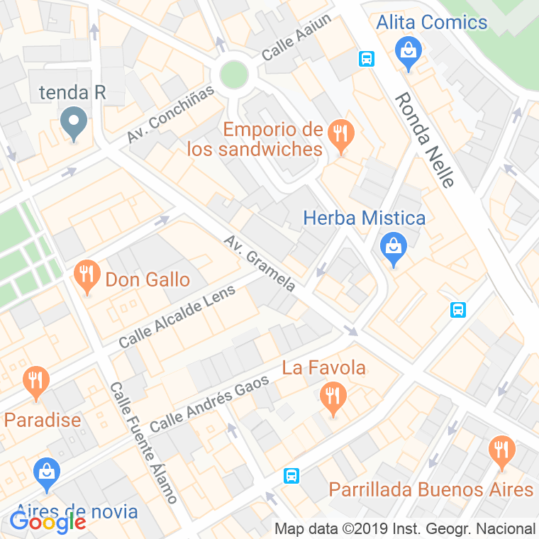 Código Postal calle Gramela, A (Rio), lugar en A Coruña
