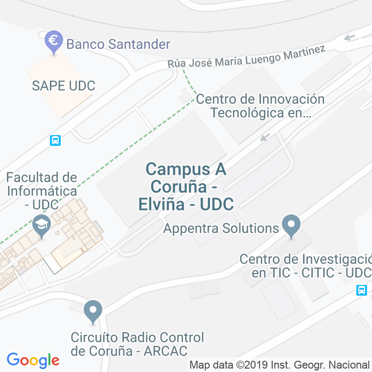 Código Postal calle Universidad De A Coruña en A Coruña