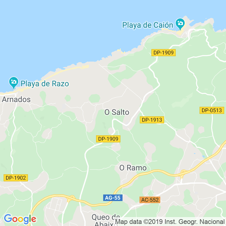 Código Postal de Guelra en Coruña