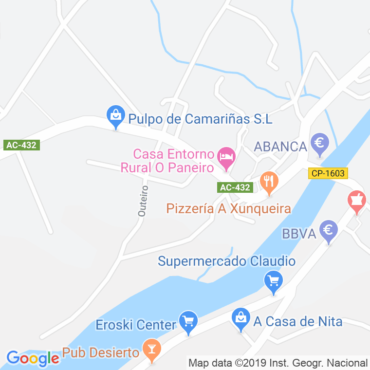Código Postal de Outeiro (Ponte Do Porto) en Coruña