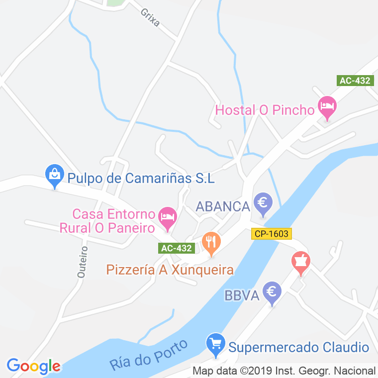 Código Postal de Rua Nova (Ponte Do Porto) en Coruña