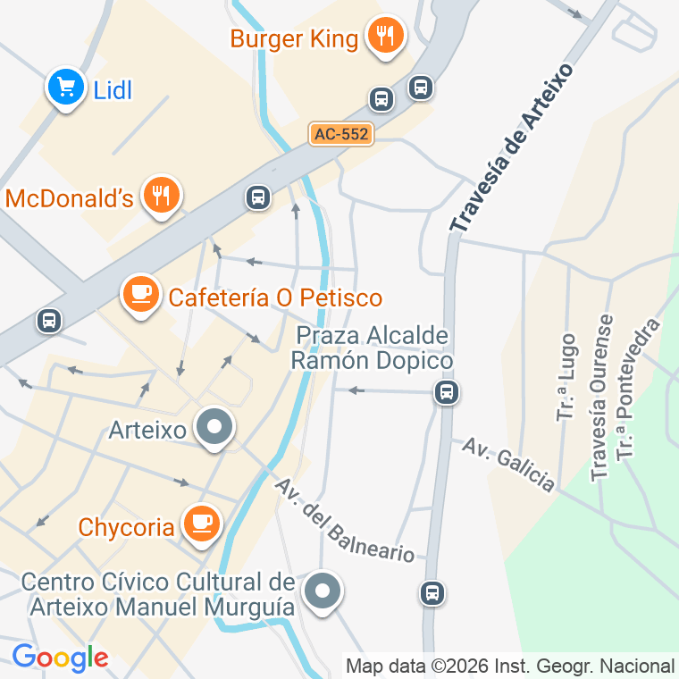 Código postal de Rua Alcalde Baldomero Gonzale en Arteixo