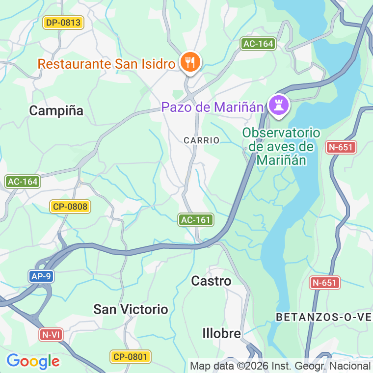 Código postal de Covas (bergondo) en Coruña