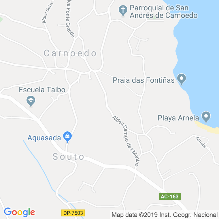 Código Postal de Campo Das Mantas en Coruña