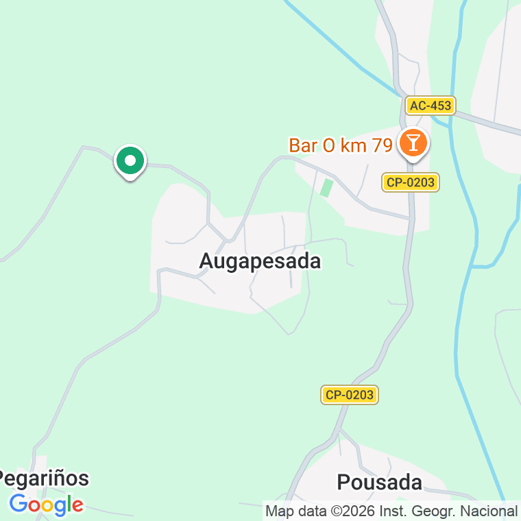 Código postal de Pousada (aguapesada) en Coruña