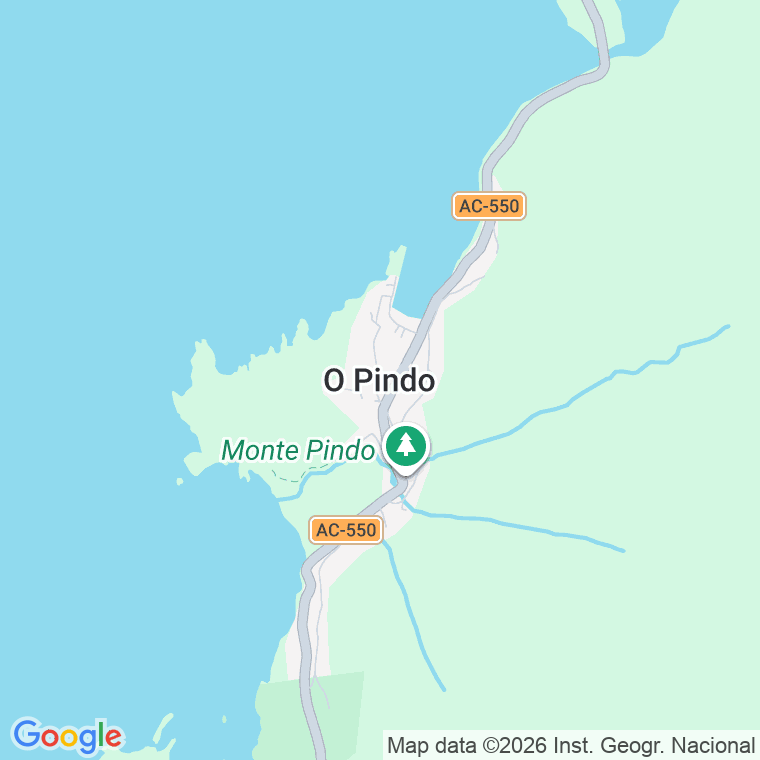 Código postal de Pindo en Coruña