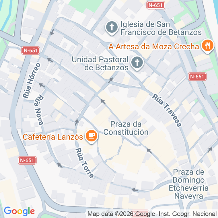 Código postal de Rua Imprenta Villuendas en Betanzos