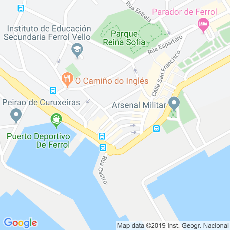 Código Postal calle Carmen Curuxeiras en Ferrol