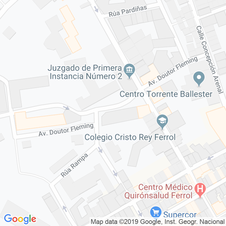 Código Postal calle Hogar Virgen Del Carmen en Ferrol