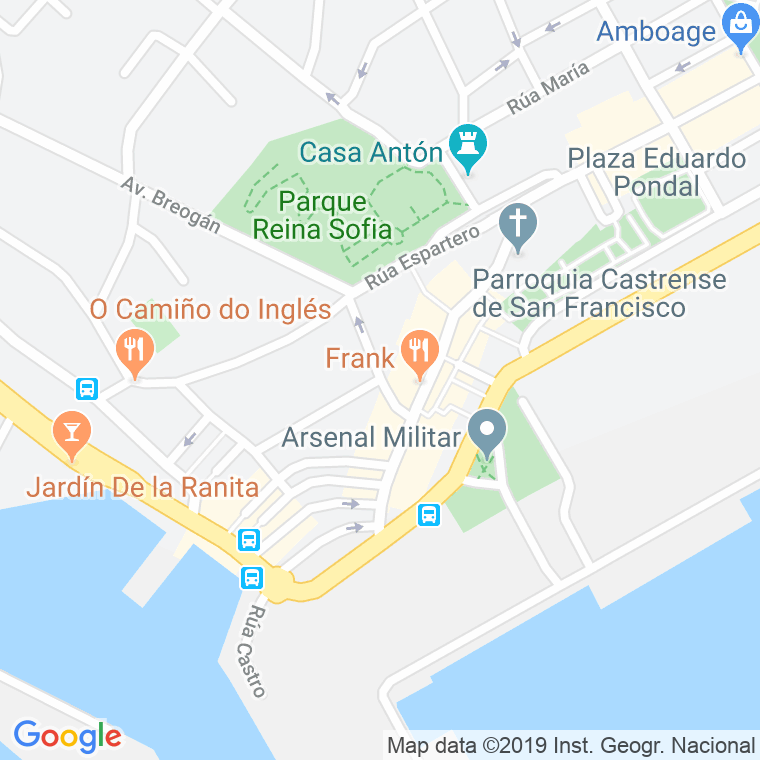 Código Postal calle San Antonio en Ferrol
