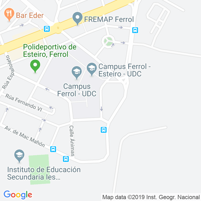 Código Postal calle Antelo en Ferrol