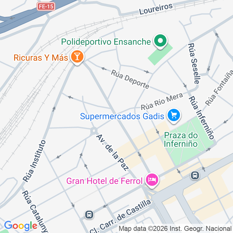 Código postal de Monasterio de Monfero en Ferrol