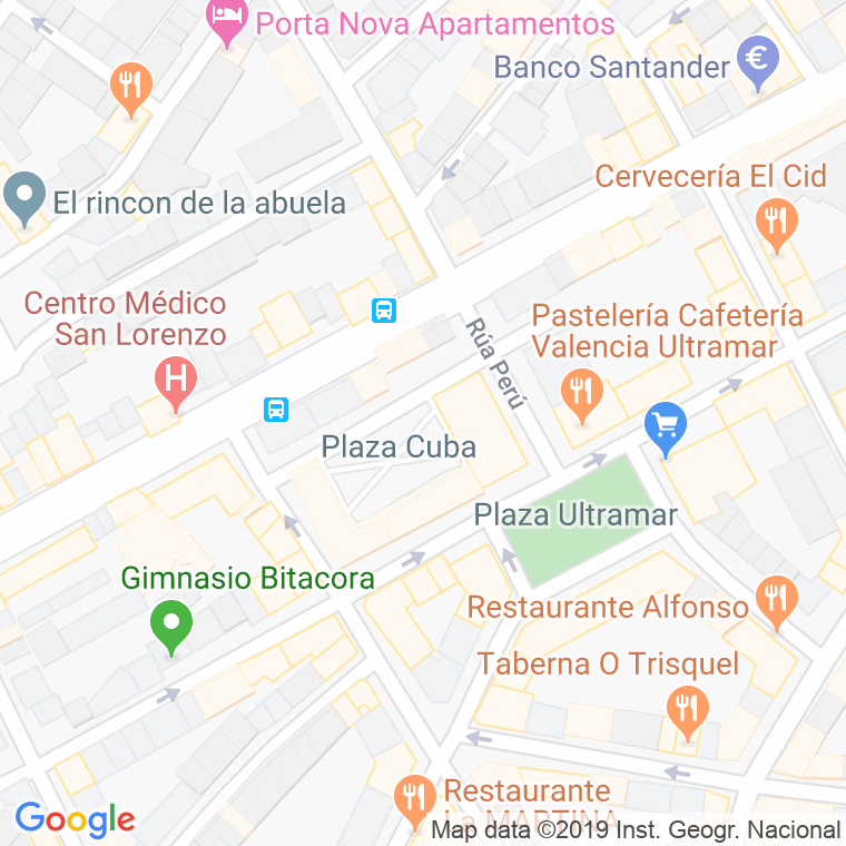 Código Postal calle Cuba en Ferrol