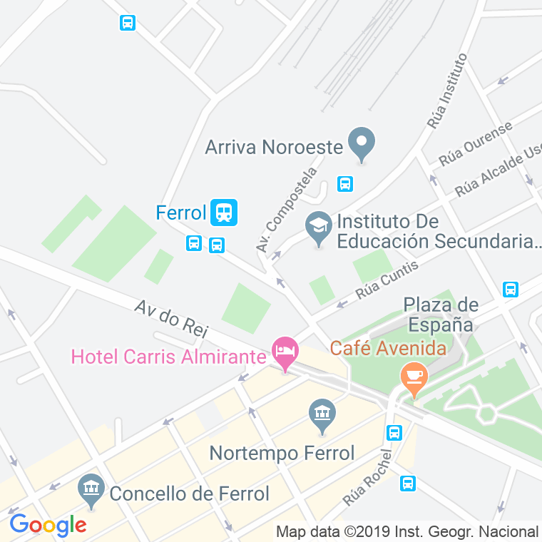 Código Postal calle Compostela, avenida en Ferrol