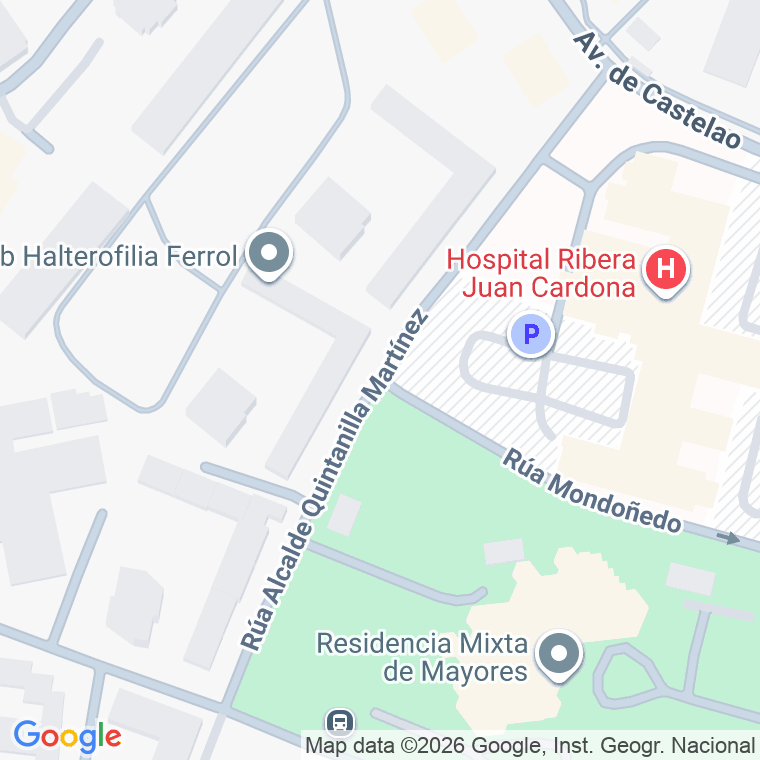 Código postal de Alcalde Quintanilla Martinez en Ferrol
