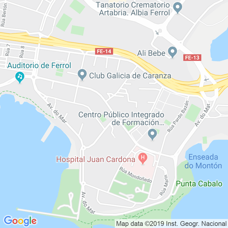 Código Postal calle Castelao en Ferrol