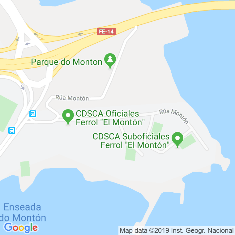 Código Postal calle Monton, lugar en Ferrol