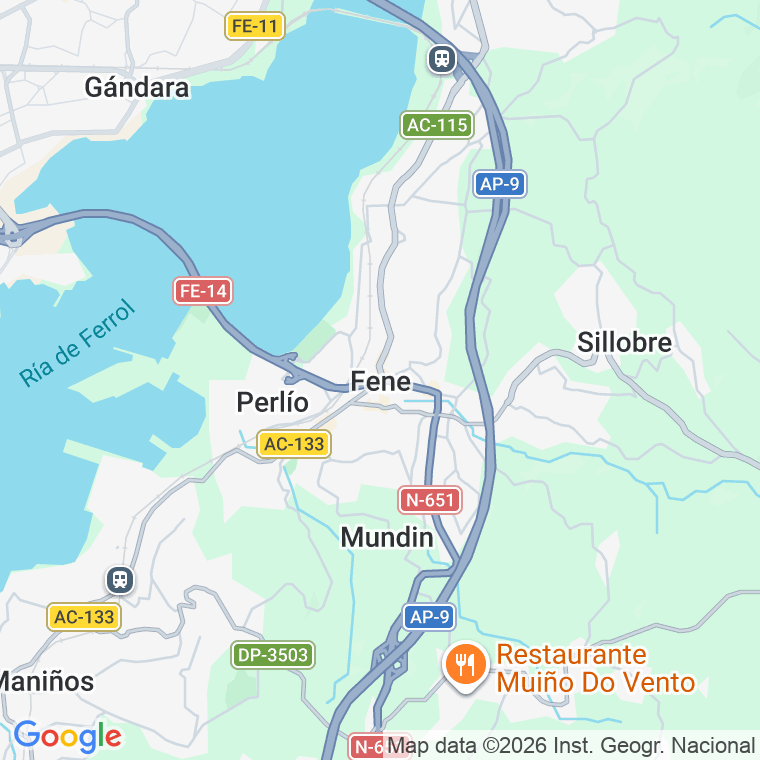 Código postal de Pabellon (fene) en Coruña
