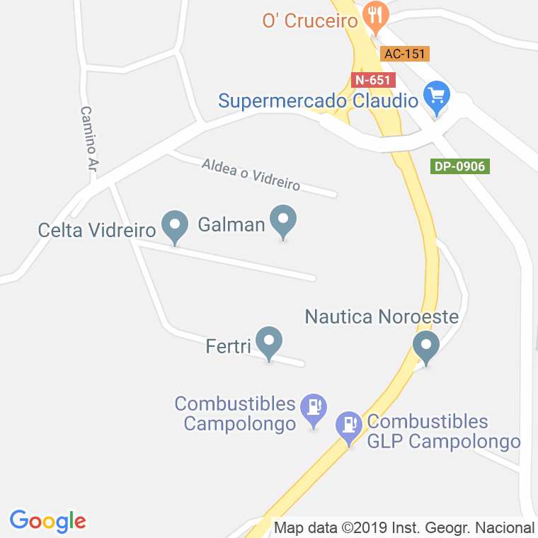 Código Postal de Vidreiro, O en Coruña