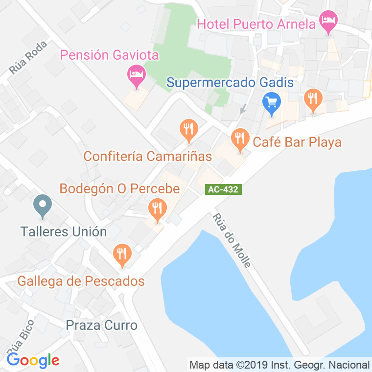 Código Postal de Curbeiro (Redes) en Coruña