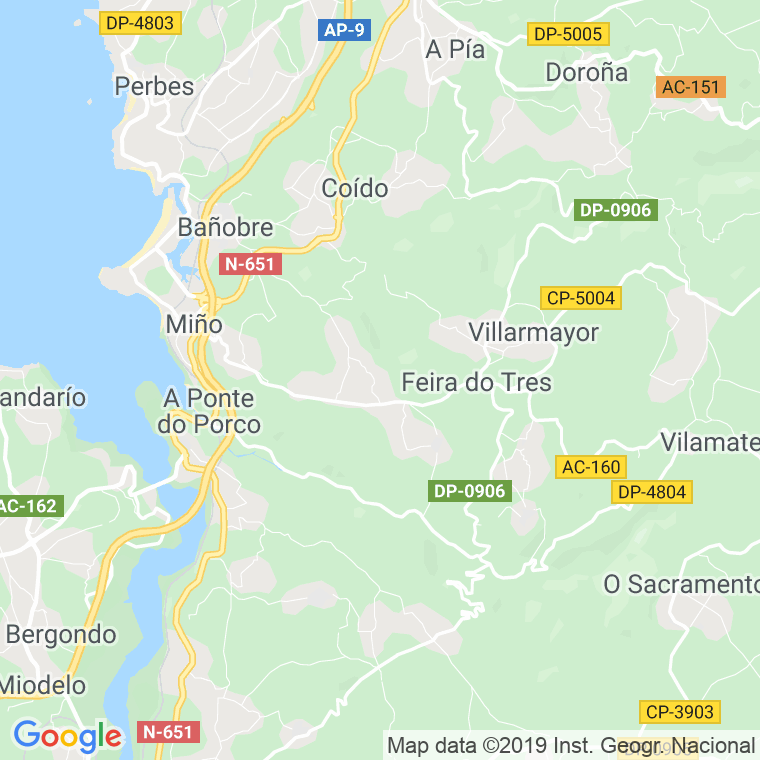 Código Postal de Feira Do Tres en Coruña