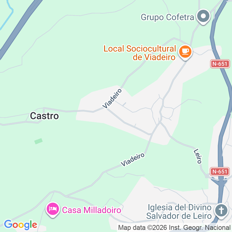 Código postal de Viadeiro en Coruña