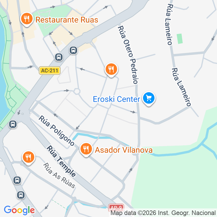 Código postal de Estanque (o Temple) en Coruña
