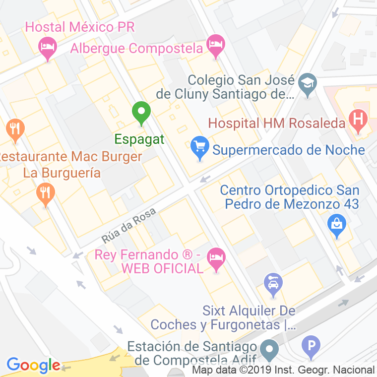 Código Postal calle Fernando Iii O Santo   (Impares Del 17 Al Final)  (Pares Del 22 Al Final) en Santiago de Compostela