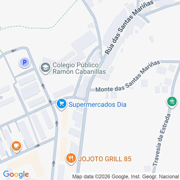 Código postal de Monte Santas Mariñas (das) en Santiago de Compostela