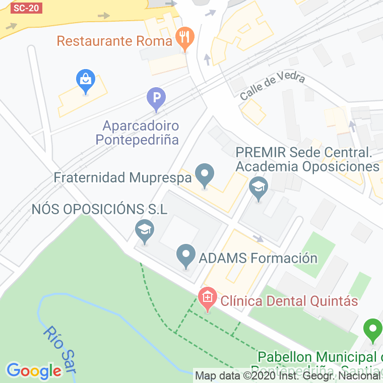 Código Postal calle Andujar, De en Santiago de Compostela
