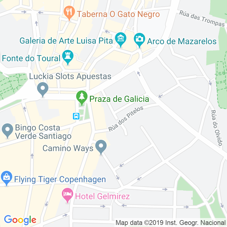Código Postal calle Concepcion Arenal en Santiago de Compostela