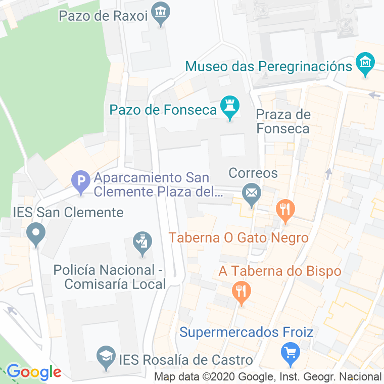 Código Postal calle Fonseca, De, travesa (Impares Del 1 Al Final)  (Pares Del 2 Al Final) en Santiago de Compostela