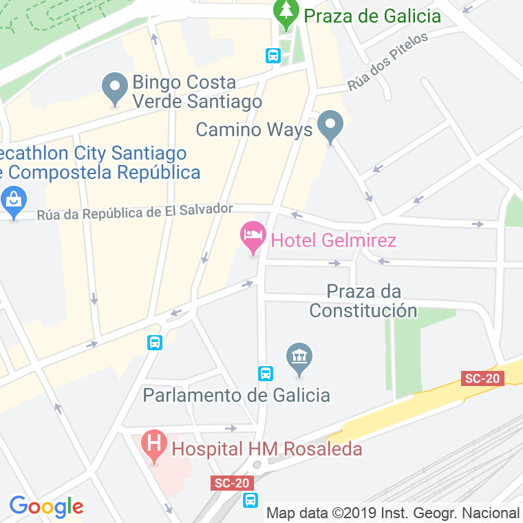 Código Postal calle Laverde Ruiz en Santiago de Compostela