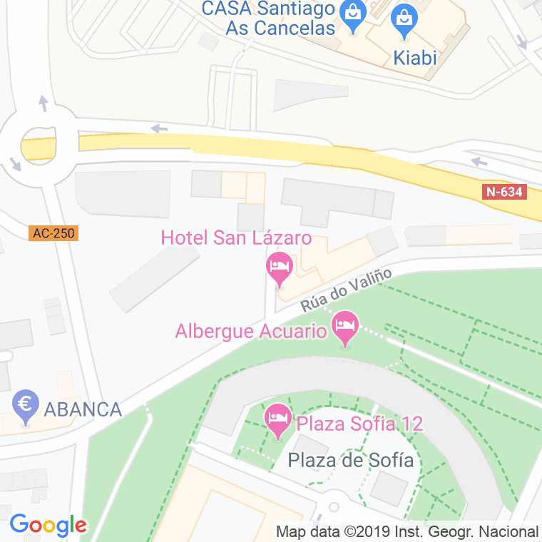 Código postal de Belgrado en Santiago de Compostela