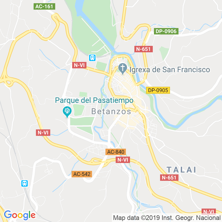 Código postal de Betanzos   (impares del 1 al 55)  (pares del 2 al 56) en Santiago de Compostela