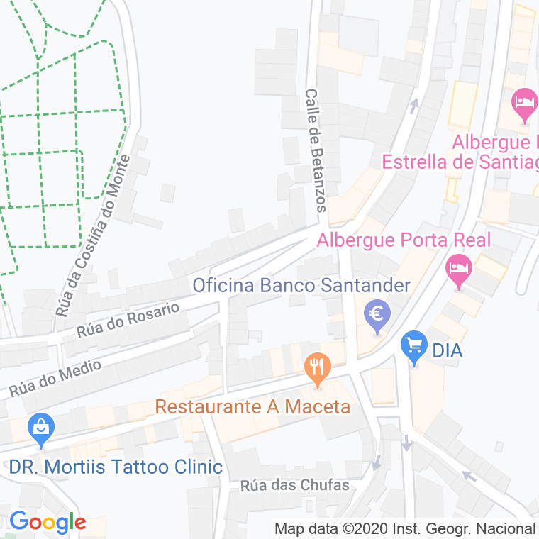 Código postal de Campo Da Agustia en Santiago de Compostela