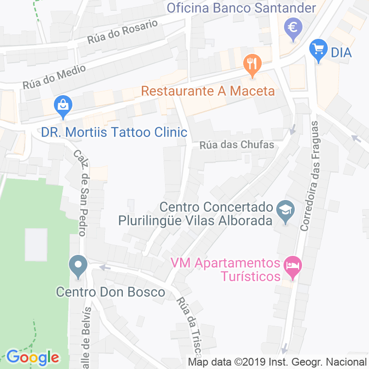 Código Postal calle Campo Do Forno en Santiago de Compostela