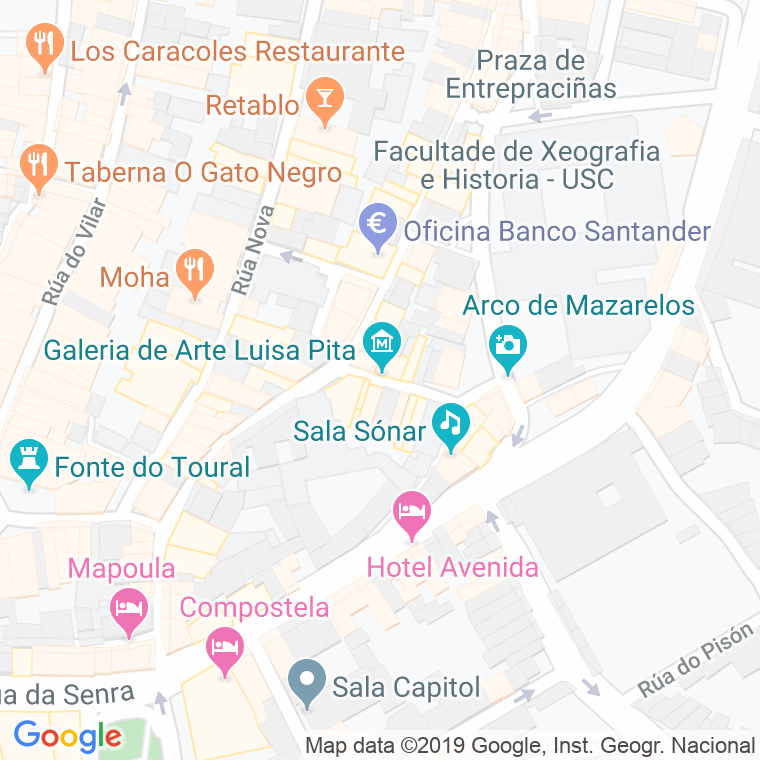 Código postal de Cardeal Paya en Santiago de Compostela