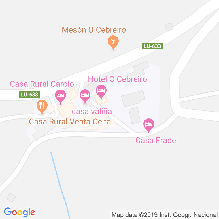 Código Postal calle Cebreiro, escalinata en Santiago de Compostela