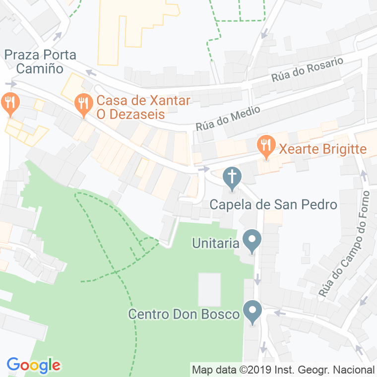 Código postal de Chufas, Das, Ruela en Santiago de Compostela