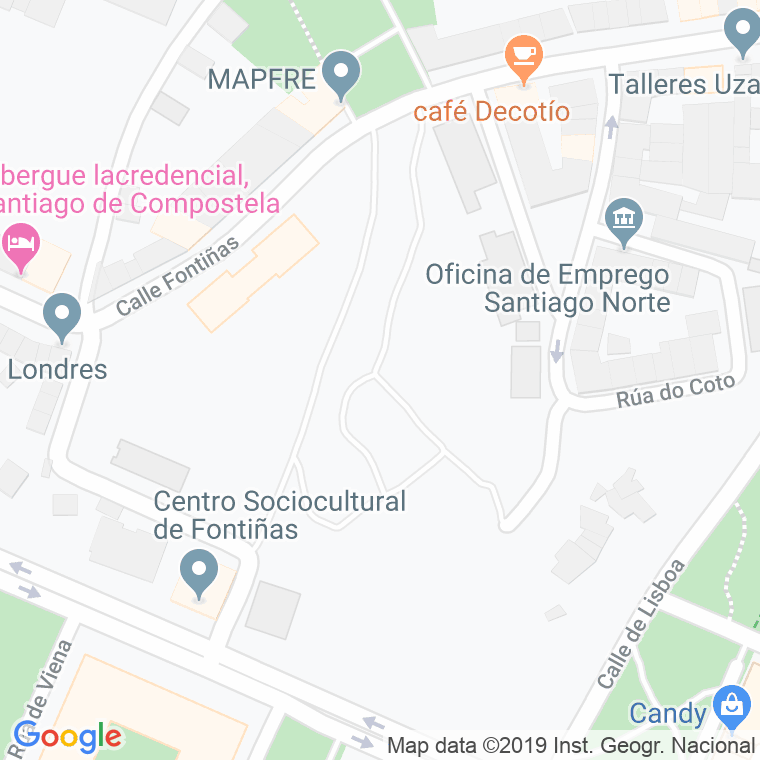 Código postal de Cotaredo, Do en Santiago de Compostela