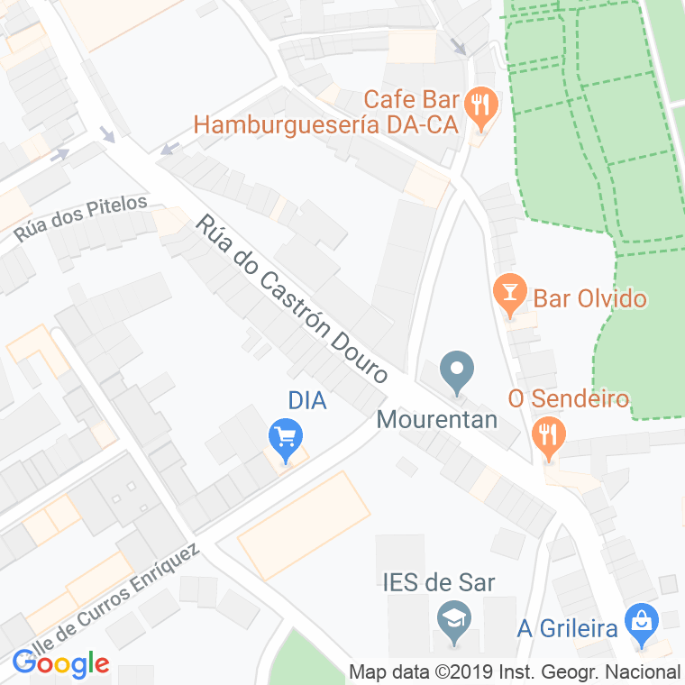 Código postal de Doiro, Do en Santiago de Compostela