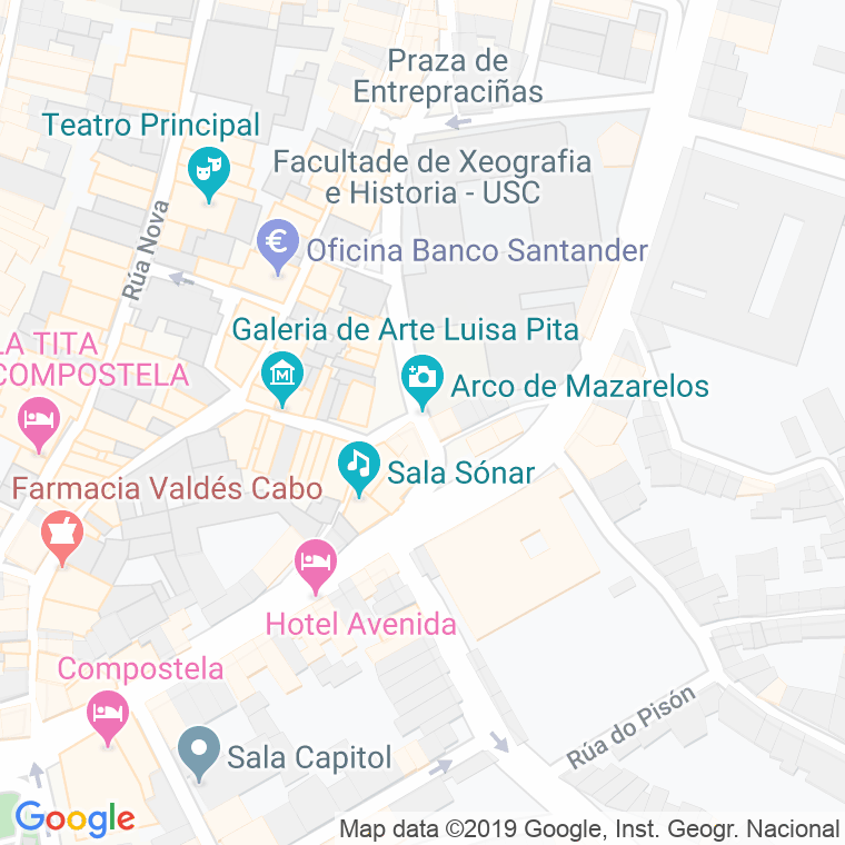Código postal de Mazarelos en Santiago de Compostela