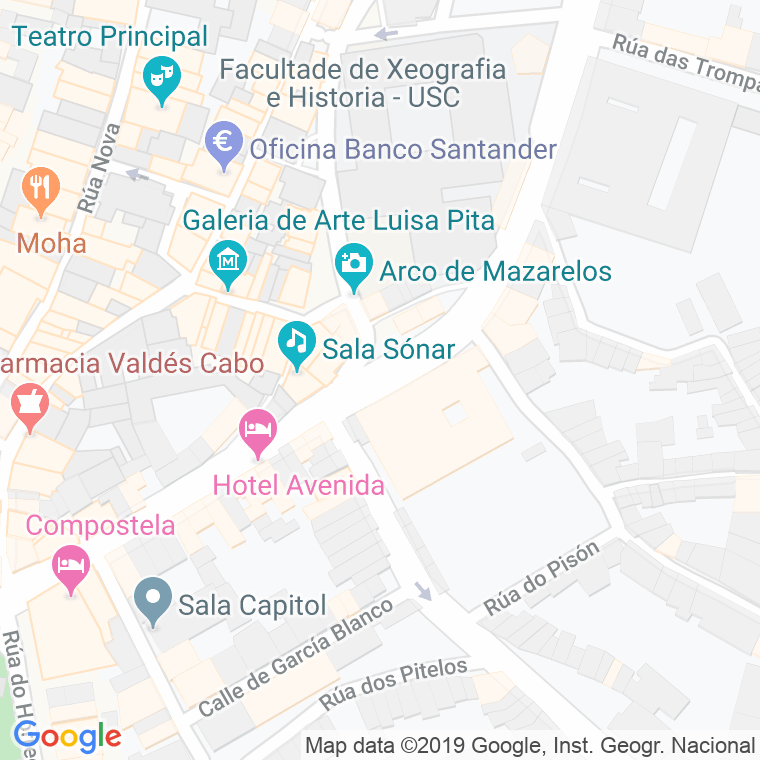 Código Postal calle Merce, Transito Da en Santiago de Compostela