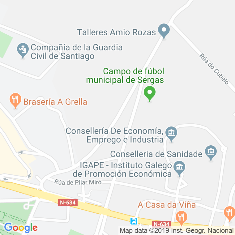 Código postal de Penamaria en Santiago de Compostela